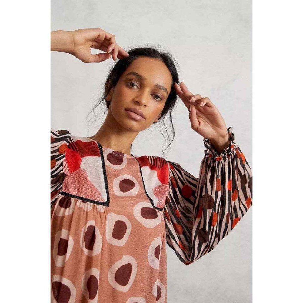 NWOT Anthropologie Bl^nk Miranda Peasant Blouse